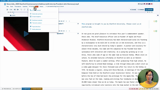 Transformieren Sie Ihre Sonix-Transkripte mit KI-Analyse
